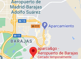 Mapa Madrid Barajas Airport Parking