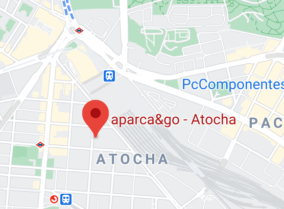 Mapa Parking Madrid Atocha Station