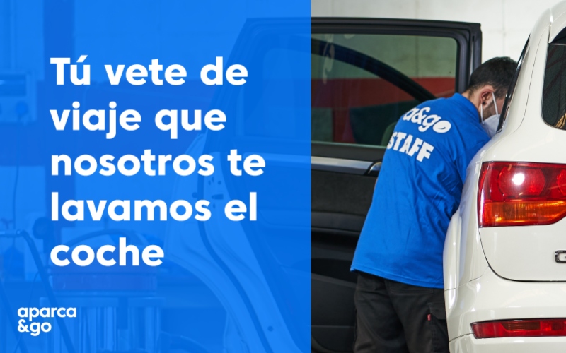 aparca&go ofrece el lavado de coche entre sus servicios de Car Service