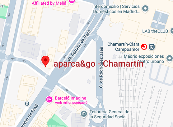 Mapa Parking Gare de Madrid Chamartín